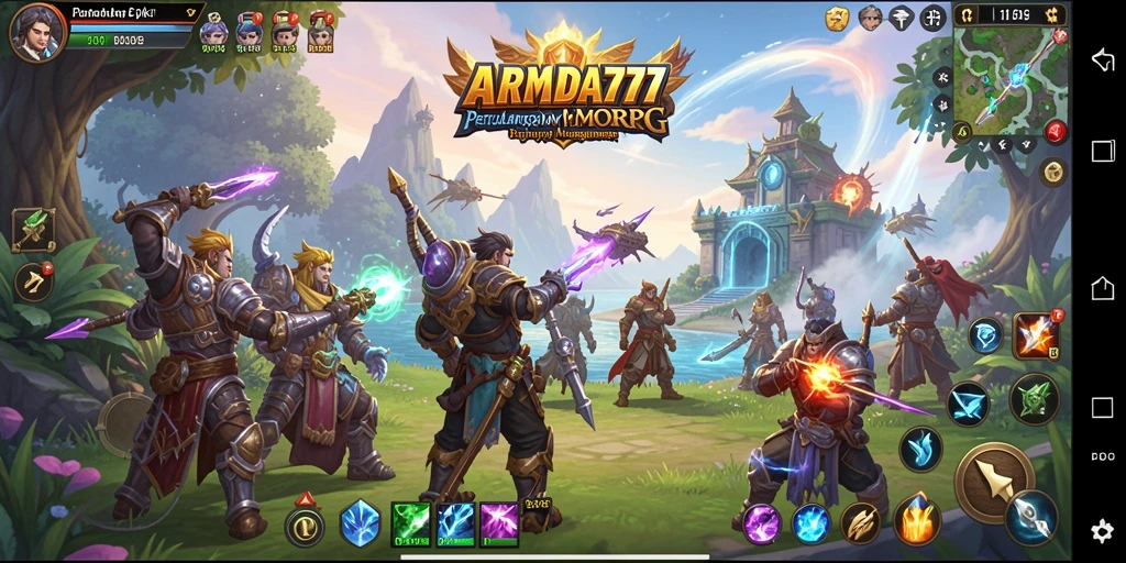 Tampilan gameplay seru dalam dunia fantasi ARMADA777.