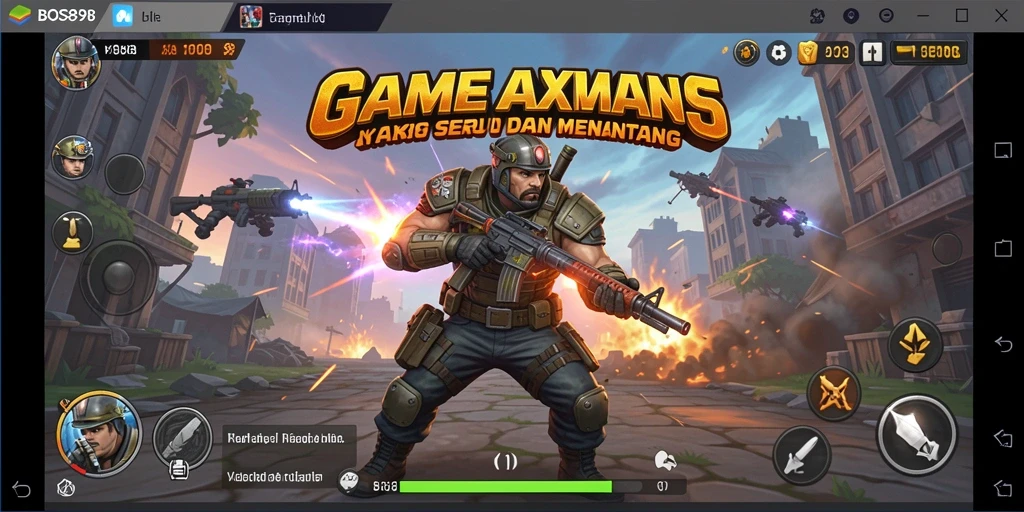 Screenshot gameplay BOS898 menampilkan aksi seru dan intens di dalam game.