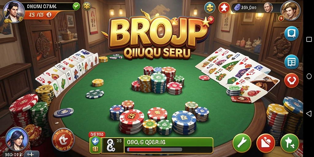 Tampilan gameplay menarik dari permainan QiuQiu BROJP.