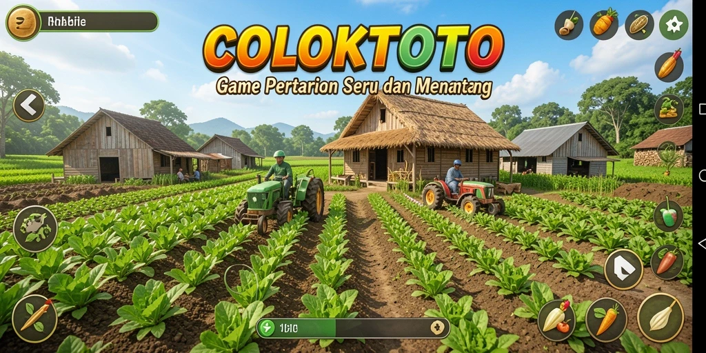 Tampilan menarik dari gameplay pertanian COLOKTOTO