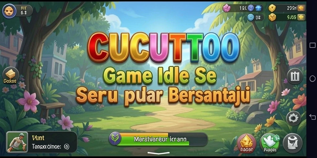 Tampilan gameplay CUCUTOTO yang menarik dan penuh warna.