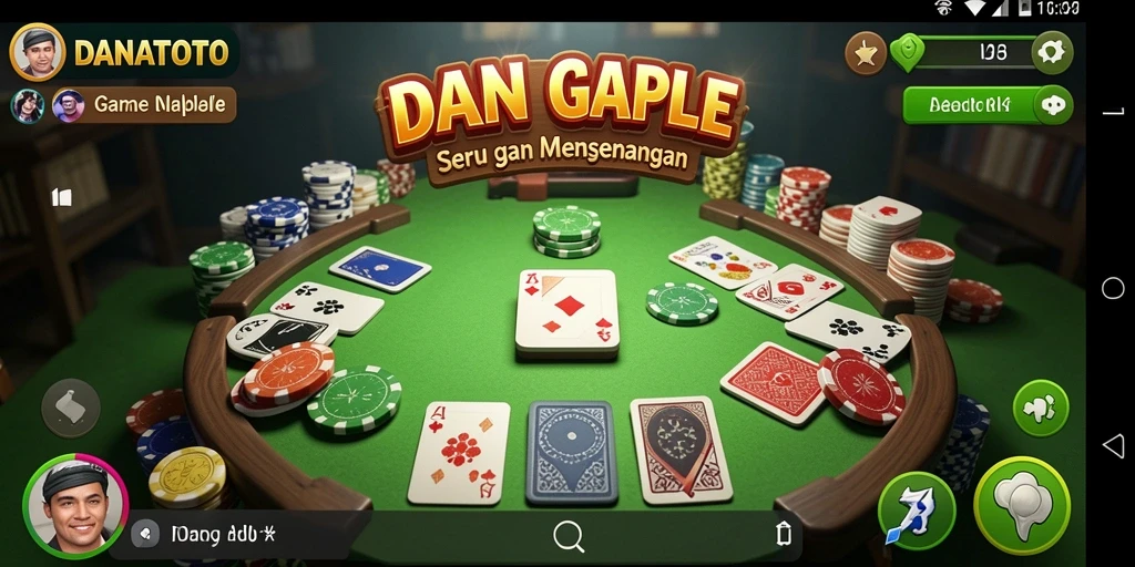 Screenshot <strong>DANATOTO</strong> menampilkan aksi seru permainan Gaple.