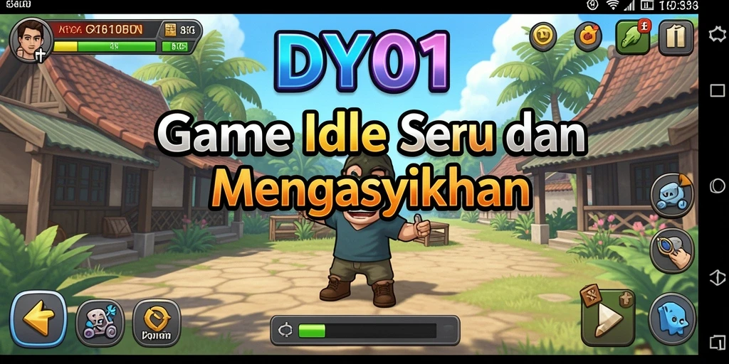 Tampilan gameplay DY01, nikmati kemajuan karakter secara otomatis.