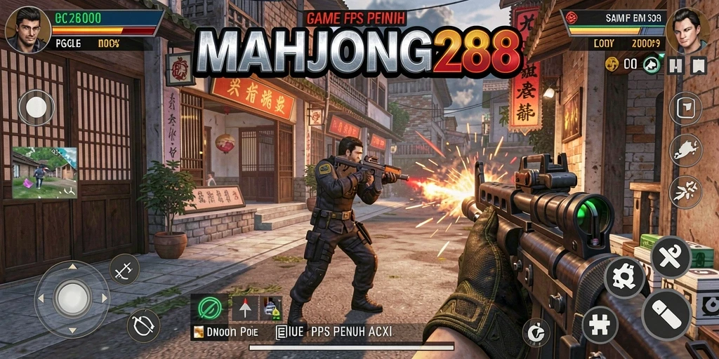 Tampilan gameplay menegangkan di MAHJONG288 saat pertempuran berlangsung.