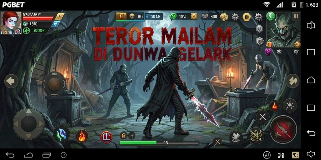 Screenshot gameplay PGBET dengan atmosfer horor yang mencekam.