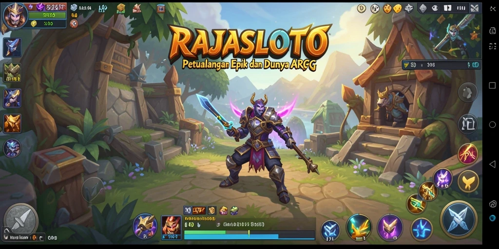 Tampilan mendebarkan dari gameplay RAJASLOTO yang penuh aksi.