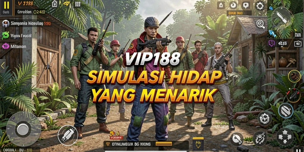 Screenshot gameplay menunjukkan interaksi sosial di VIP188 yang menarik.