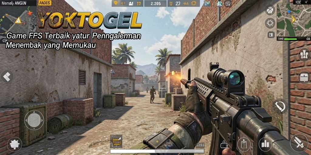 Tampilan gameplay YOKTOGEL dalam aksi FPS yang mendebarkan.